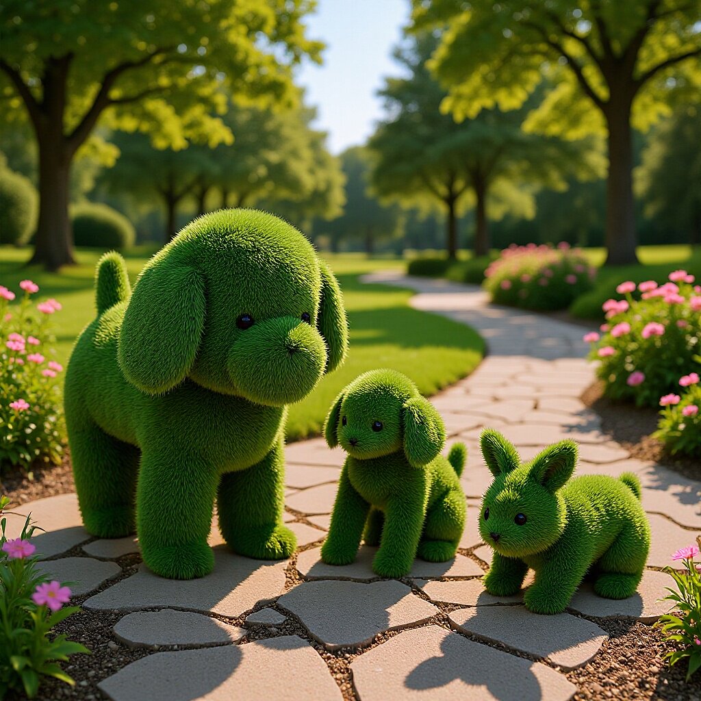 户外仿真绿植大象长颈鹿雕塑草皮熊猫动物摆件花园草坪幼儿园装饰