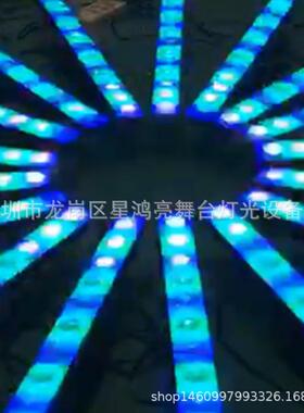新款舞台112颗144颗变色龙投光跑马控1吧2颗洗点墙灯灯LED矩阵染