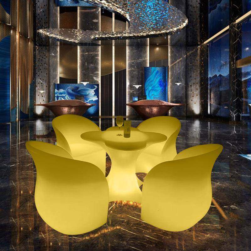 led闲发光桌YPG椅组合酒吧KTV创茶几梅桌子户外阳台庭院休花意沙