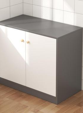 餐UKJ柜靠墙一体橱柜茶水柜厨房家用子储厅物柜客边收纳置物柜边