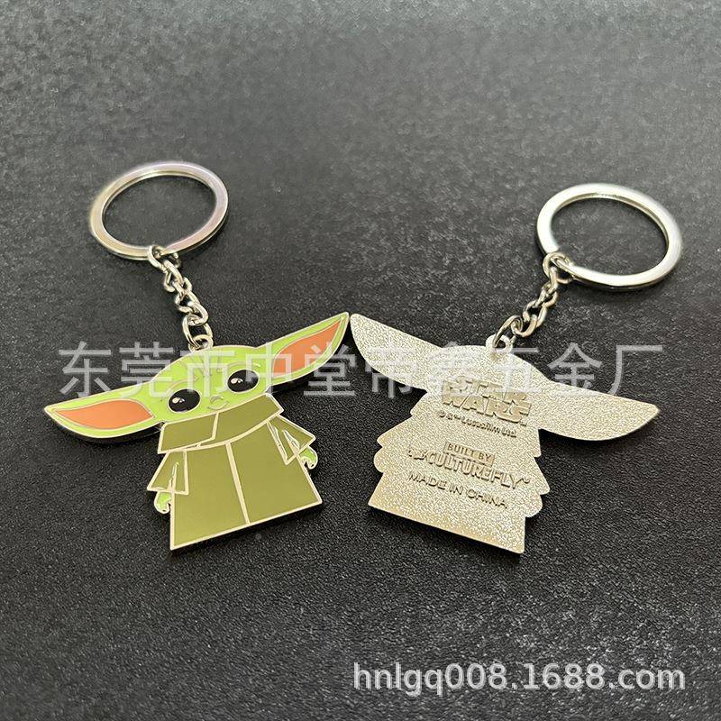 色入色金属匙钥扣作创意卡0307通钥匙挂制件展会活膏动纪念钥匙链