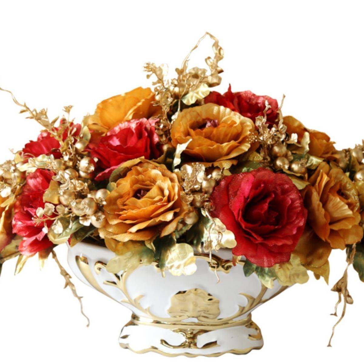 客厅花套假花花装饰绢玫瑰餐桌摆件盆欧式花瓶插10037565栽花艺装,鲜花速递/花卉仿真/绿植园艺,仿真花,淘宝优惠券,粉丝福利购,淘宝优惠卷