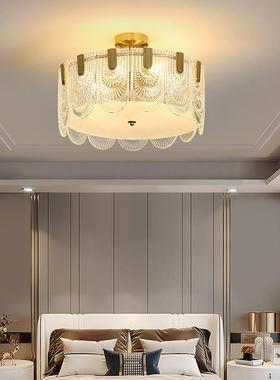 轻奢卧室主灯吸顶灯法式复漫古田园简灯约现69035代浪创意卧房间