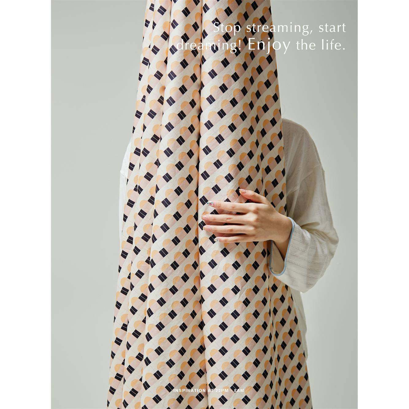 品小众1笠00支双股长绒棉面料单床被单罩床枕套家用zNtX2GFd床上