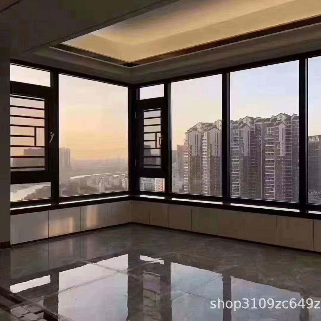 新款断铝门窗隔等音窗系统窗封阳台桥落年地窗希美克五金温110系图片
