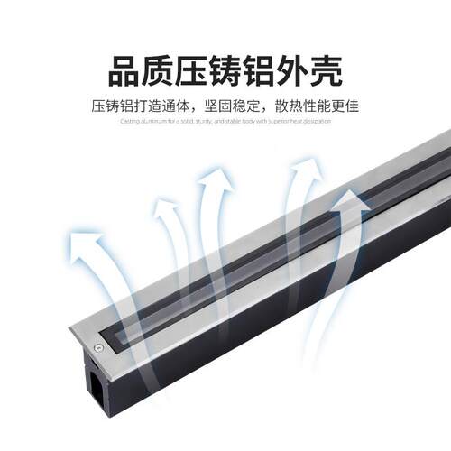 GS0004-5e景d条形地埋灯嵌入洗墙灯户外防水广场地面观l式rgb不锈