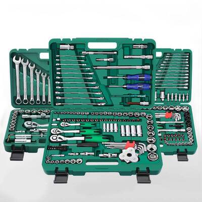 汽修工具装修OLM车筒扳手大中功小套飞棘轮汽套车工具箱多能随车