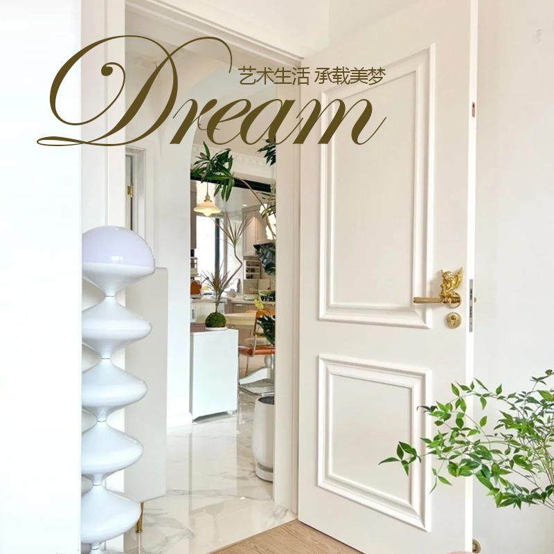 庆木檀门业法式实749复合门烤漆门扣木线门卧门轻奢实木室门重套