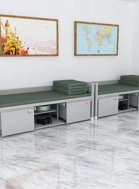 制班式折13725叠桌椅高排双人床4低单位单人床制式床钢制加厚上下