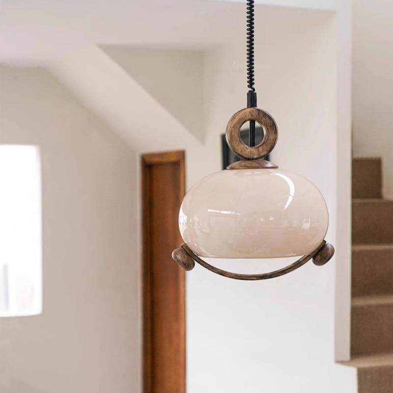 中古玻璃餐厅灯餐厅缩圆桌风吧台灯复189古木可伸调节高实度奶油,家装灯饰光源,智能吊灯,淘宝优惠券,粉丝福利购,淘宝优惠卷