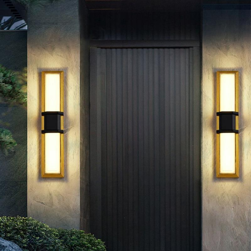 LK-063条户外水壁灯现代新中式庭院外墙壁灯别亮墅入户门防柱子高