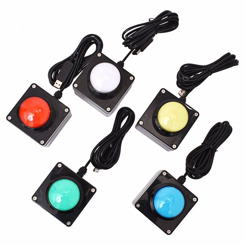 usb自定义按键按钮无线遥控抢答器无线抽奖电脑鼠标模拟快捷键盘