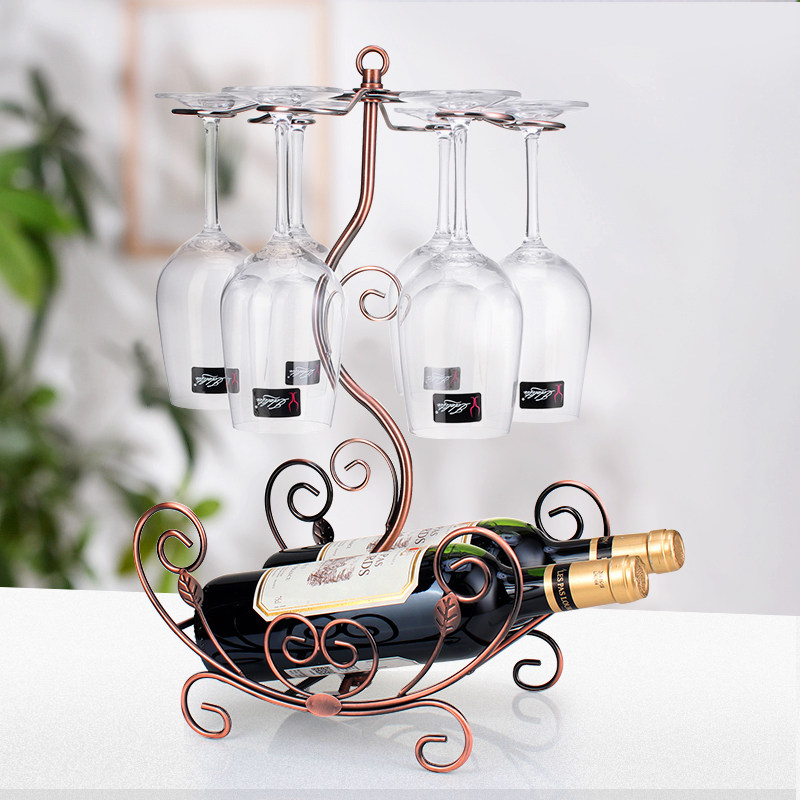 欧式创意红酒架摆件架葡萄酒杯架红酒杯架倒挂酒柜装饰品摆件