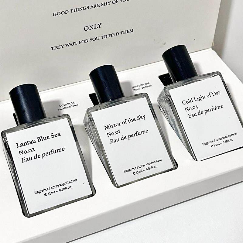 索引小众ins风日月潮汐香氛3瓶装正品滚珠男女士走珠香水礼盒套装