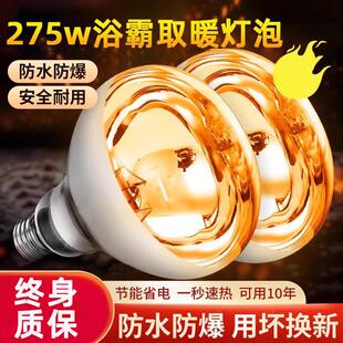 德国浴霸灯泡取暖灯275W防水防爆壁挂式浴室卫生间中间照明老灯暖