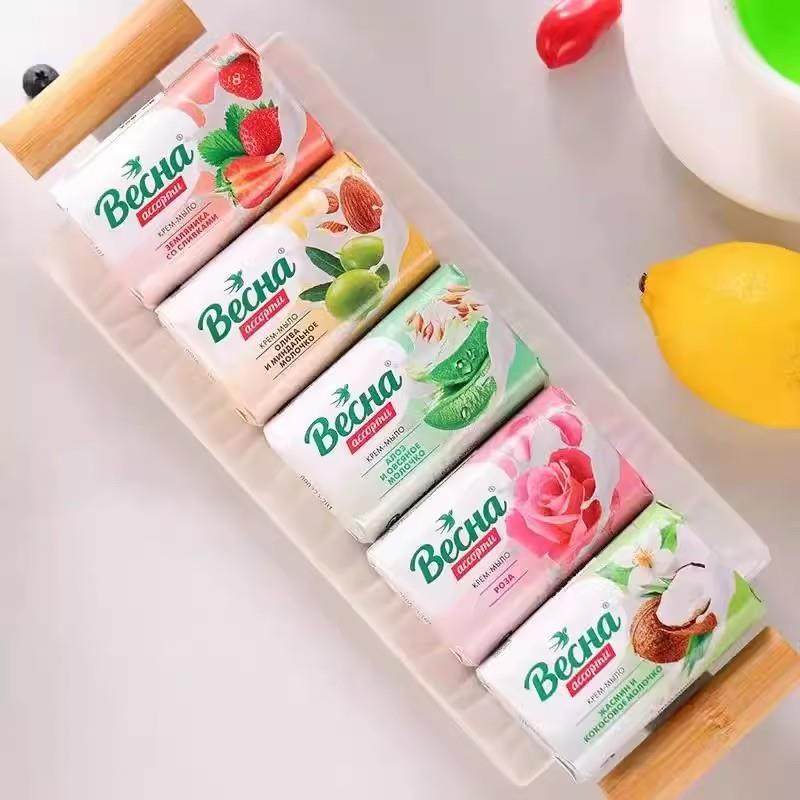 俄罗斯原装进口香皂艾丽莎微斯娜春牌植物精油洗脸皂持久留香肥皂