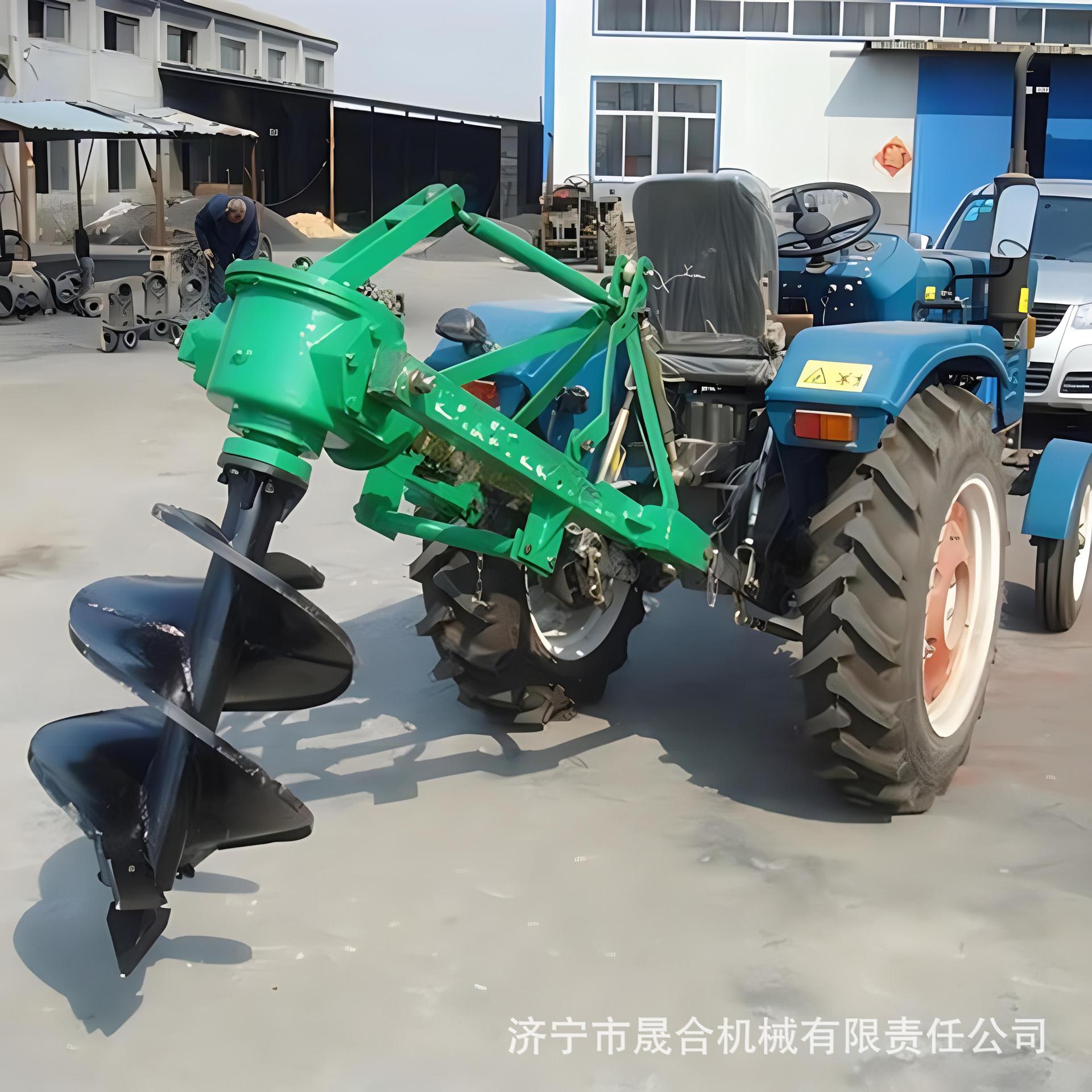 拖拉机带钻坑机 植树挖坑用植桩机 春季种树用钻坑机现货