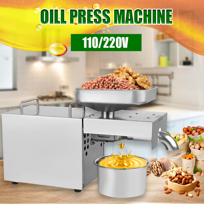 跨境批发小型家用榨油机智能不锈钢厨房电器OilPressMachine