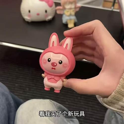 会说i love you的loopy语音挂件！小海狸发声 可录音 牵手钥匙扣