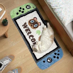 地毯地垫卧室仿羊绒床边毯可爱毯子床头阳台休闲区宿舍耐脏可坐