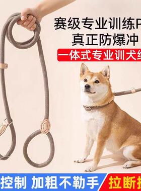 【狗狗绳子】防爆冲P链遛狗牵引绳防挣脱狗链子中大型犬防爆冲