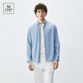 MOP 春季 简约挺阔质感上衣纯棉经典 Marc 新款 Polo 衬衫 长袖 男士