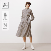 气质洋气新中式 Marc 棋盘格印花连衣裙女裙子 MOP春季 新款 Polo