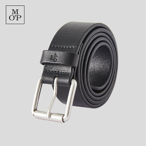 Marc O'Polo/MOP春夏新款流行黑色品牌经典舒适休闲牛皮腰带男士