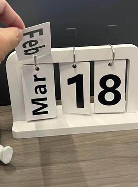 日本进口日历台历摆件家居饰品客厅玄关办公室桌面酒柜拍照装饰