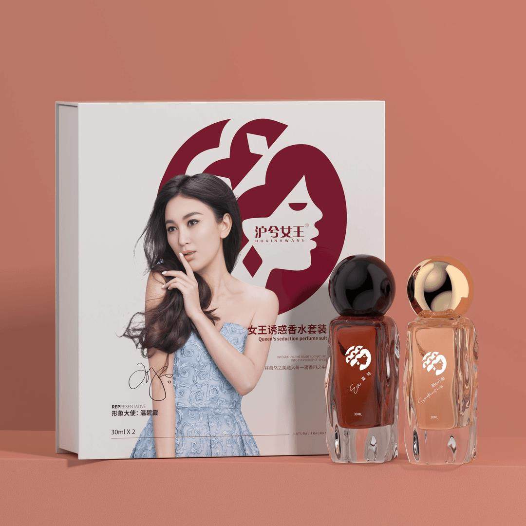 【2瓶礼盒装】沪兮女王诱惑香水套装夏娃甜心女士持久留香礼盒装