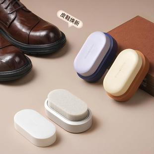 鞋擦皮鞋油无色通用擦鞋神器增亮保养护理清洁鞋蜡刷子双面海绵擦
