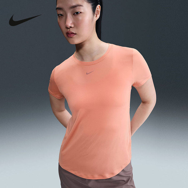 耐克女子Dri-FIT速干短袖上衣秋季透气圆领运动跑步T恤FN2799-844
