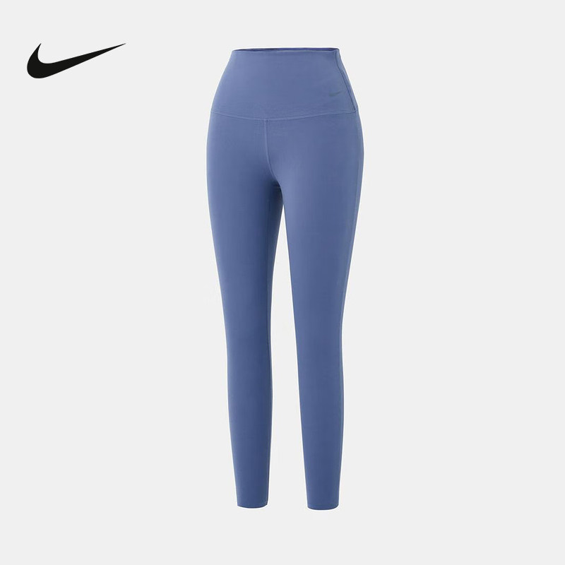 Nike耐克春季ZENVY女子低强度包覆速干高腰九分紧身裤DQ6016-499