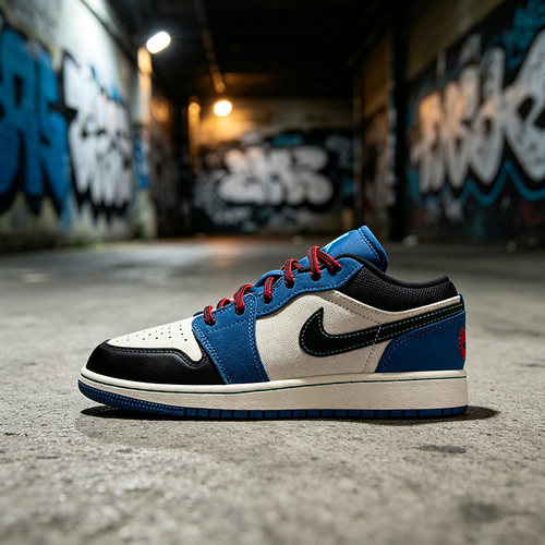 NIKE耐克大童鞋女鞋Air Jordan 1经典复古缓震运动鞋 IO2062-400