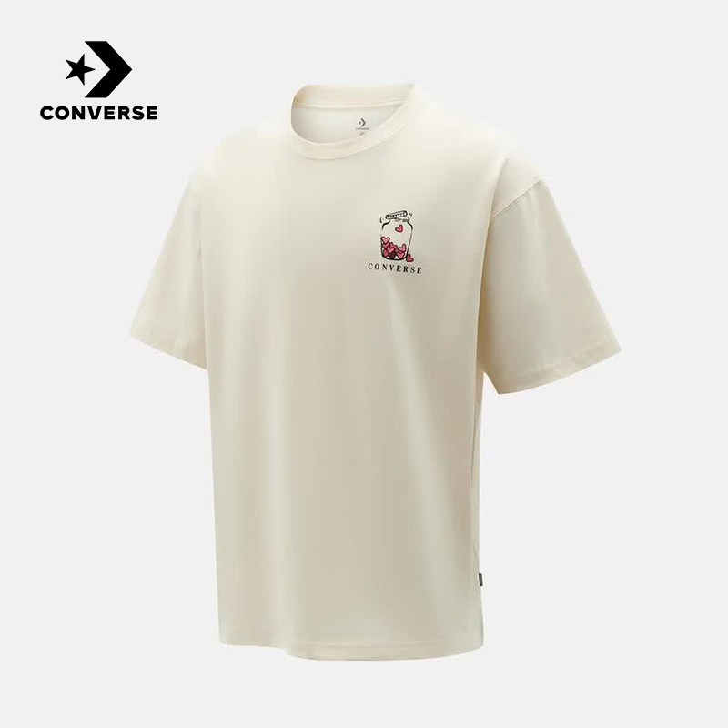 Converse匡威2026夏季情侣款运动休闲宽松舒适短袖T恤 UCK078-W2Y