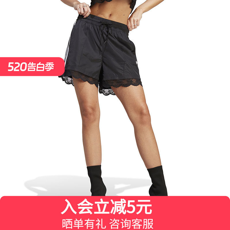 Adidas阿迪达斯三叶草女子3 STRIPE SHORT梭织蕾