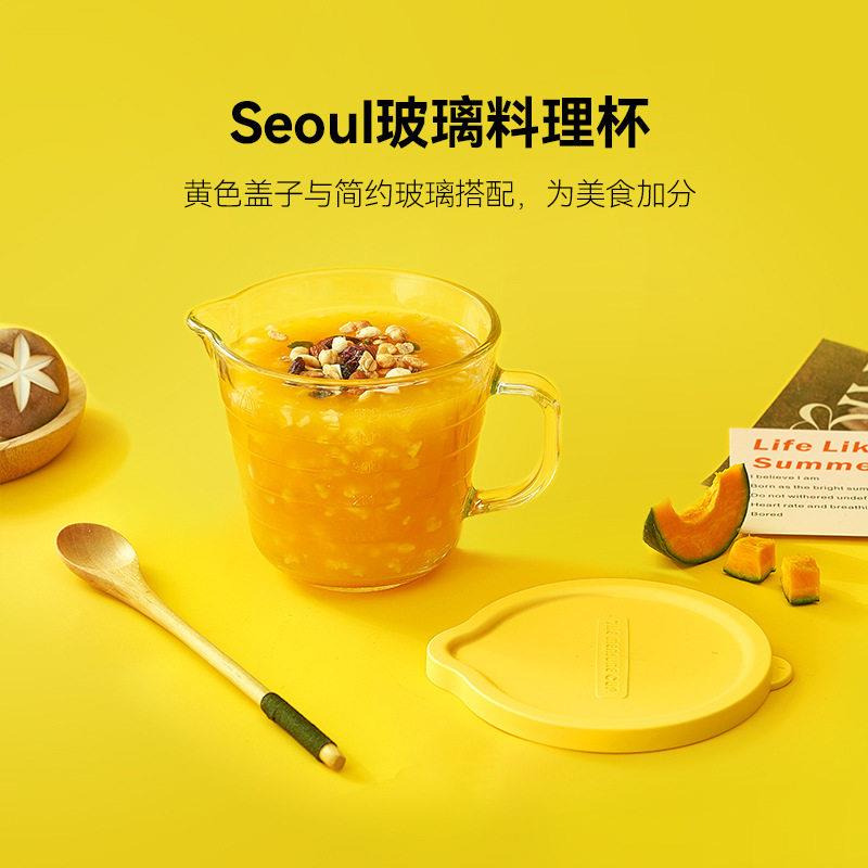 日本玻璃密封罐食品级外带粥汤早餐碗带盖子耐高温微波炉燕麦酸奶