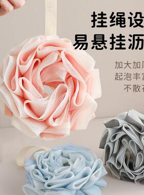 尹秀沐浴球洗澡球澡花起泡洗浴球超柔软大号不散搓澡浴花男士专用