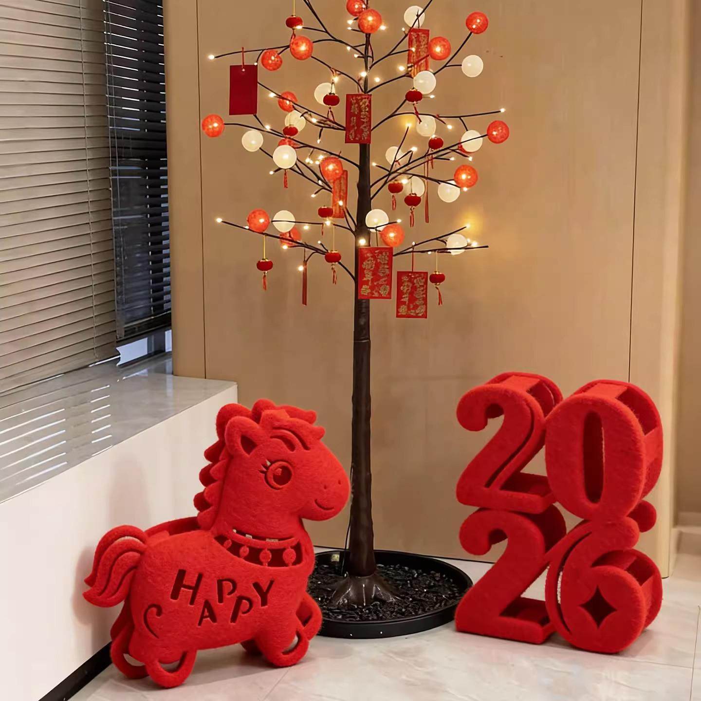 2026马年摆件立体新年装饰福字摆件高级感客厅店铺创意场景布置,节庆用品/礼品,福字/窗花/窗贴,淘宝优惠券,粉丝福利购,淘宝优惠卷