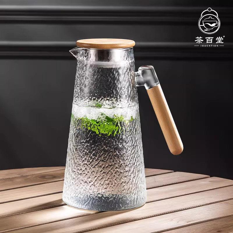 冷水壶家用玻璃耐高温大容量果汁凉茶壶装白开水瓶大容量泡冷水壶