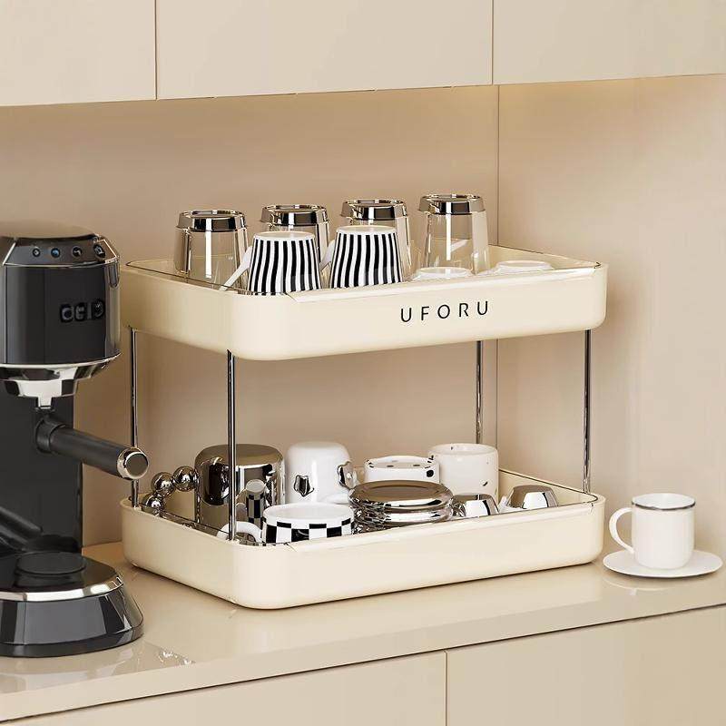 日本进口MUJIE杯子收纳置物架桌面餐桌托盘家用茶杯架双层沥水架,家庭/个人清洁工具,杯架,淘宝优惠券,粉丝福利购,淘宝优惠卷