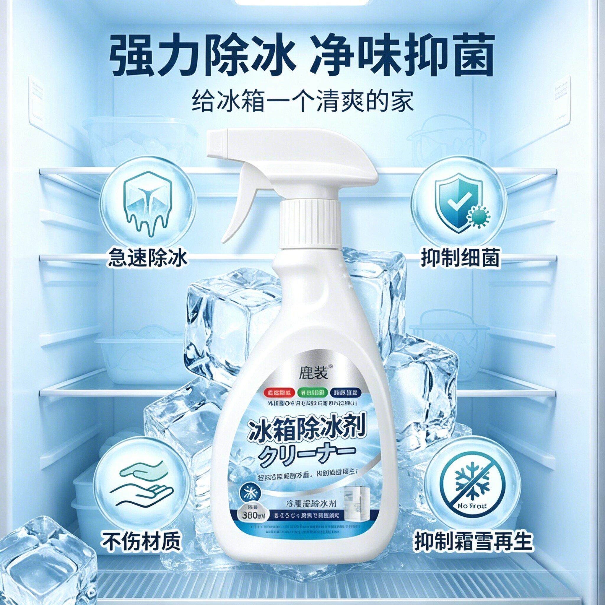 【买一送一16471新升】融L冰除霜家用冷冻剂防级除冰清洁冰箱冰柜