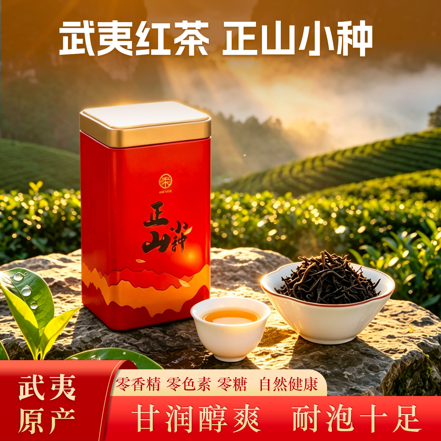 武夷正山小种一级250g罐装浓香型