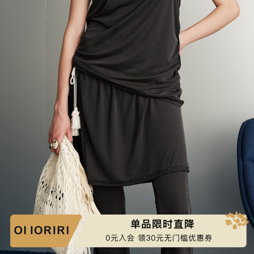 OIIORIRI压褶花边抽绳腰封