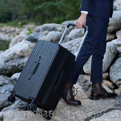 新款HandsFree拉杆宽旅行李箱刹车减震5杆轮拉箱双层防爆拉链行箱