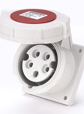 国曼电气MNIEKNES防水工业插头直座16A德标三相3P+N+PE五孔MN1532