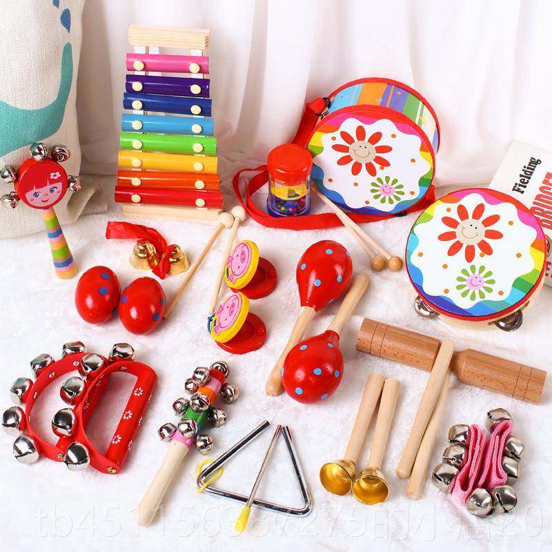 高档尔乐器幼儿园教早教儿童打击套装大全婴儿拨浪夫鼓奥摇铃鼓启,玩具/童车/益智/积木/模型,打击乐器,淘宝优惠券,粉丝福利购,淘宝优惠卷