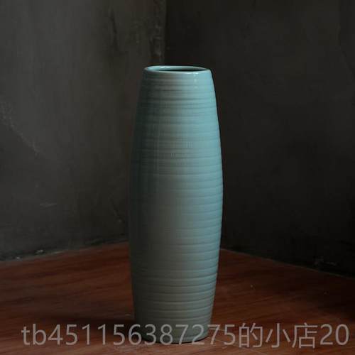 高档景德花镇电落地大花瓶厅中式美学陶客瓷简约富贵竹水培插视柜