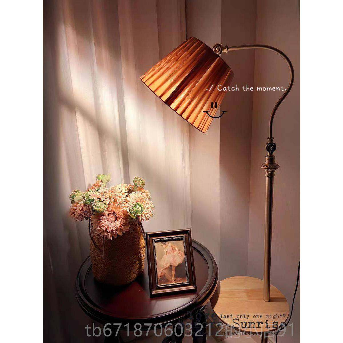 正品美式欧式复古立客卧遥室床头地灯沙发茶几式台灯多功能控落厅