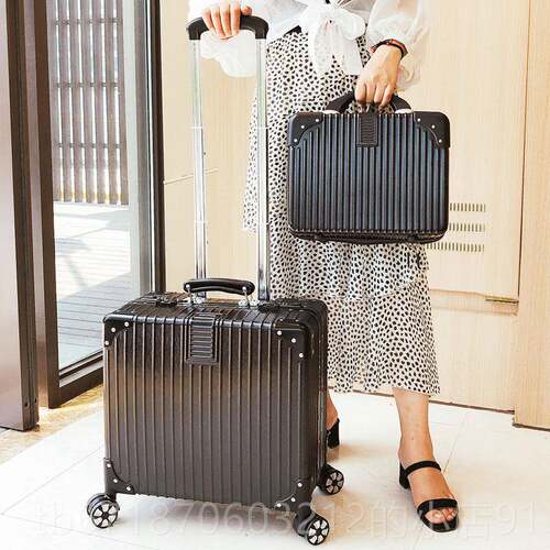 高档18寸行李箱小型机拉杆箱登网子旅行男女密码迷你20红in包s小